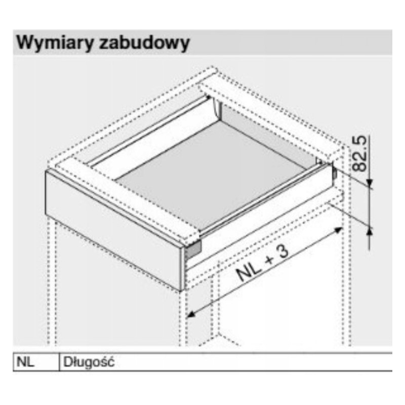 Tandembox Blum Antaro Szuflada Pod Piekarnik Niska N Blumotion