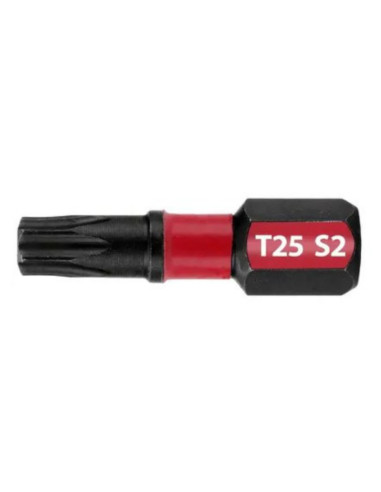 Bit grot magnetyczny torx T25 25mm czarny mocny S2