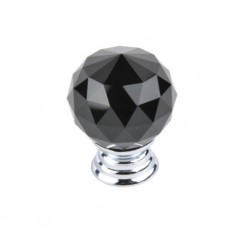 Uchwyt meblowy gałka kryształowa GKS003-30 BLACK